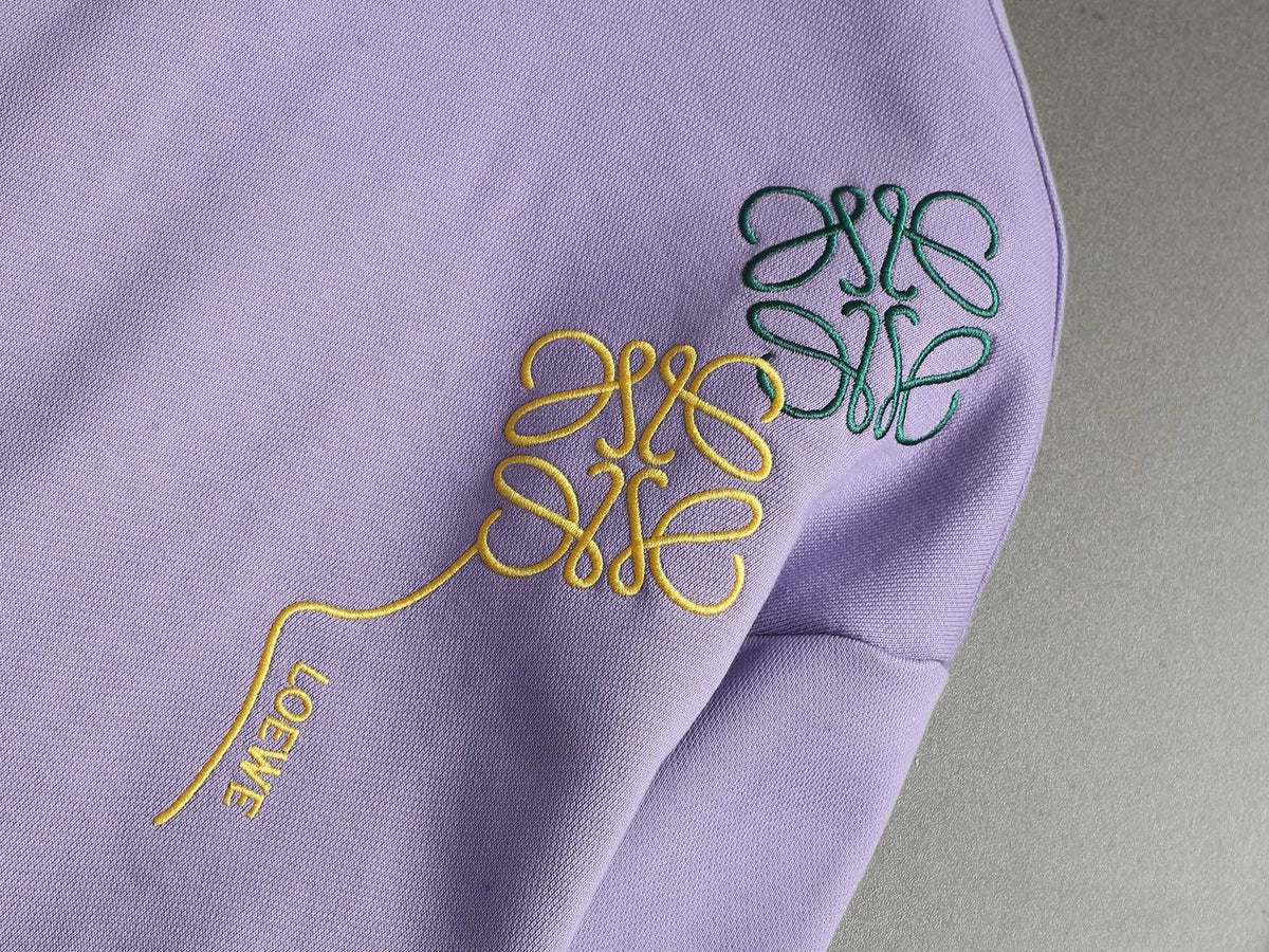 260813 New high-quality embroidered multi-color candy round-neck hoodie