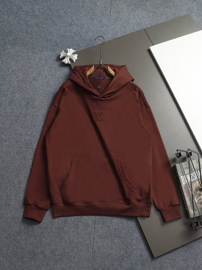 260813 New high-quality raised and recessed embroidery multi-color candy hoodie shirt