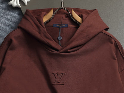 260813 New high-quality raised and recessed embroidery multi-color candy hoodie shirt