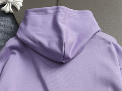 260813 New high-quality raised and recessed embroidery multi-color candy hoodie shirt
