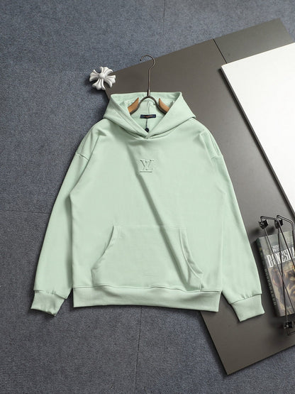 260813 New high-quality raised and recessed embroidery multi-color candy hoodie shirt