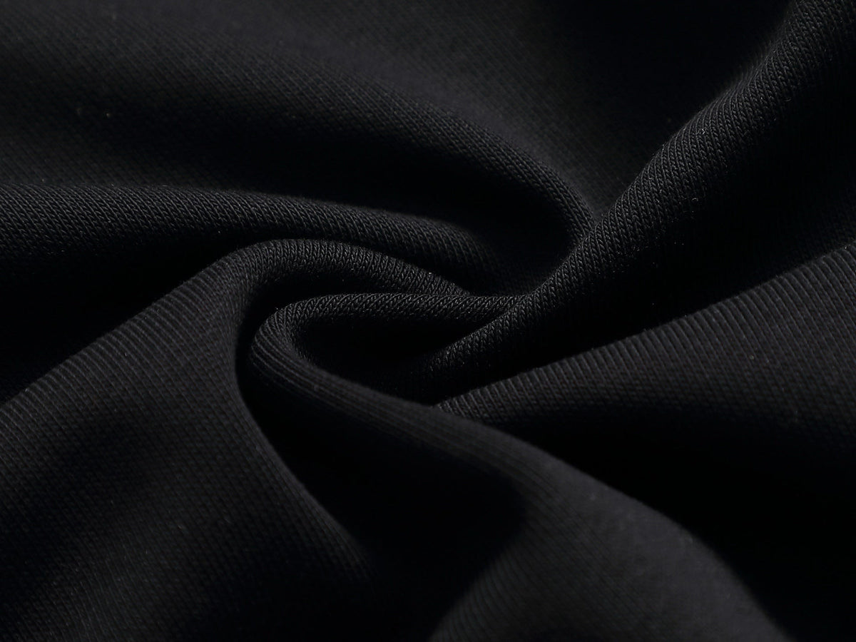 260813 New high-quality raised and recessed embroidery round-neck pullover shirt