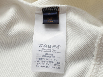 260813 New high-quality raised and recessed embroidery round-neck pullover shirt