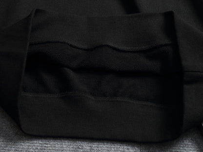 260813 New high-quality classic sleeve patchwork checkered crewneck hoodie
