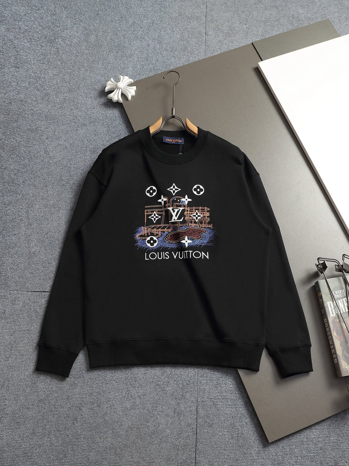 260813 New high-quality classic simple round-neck hoodie