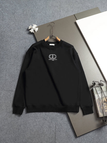 260813 New high-quality classic logo pure cotton round-neck hoodie