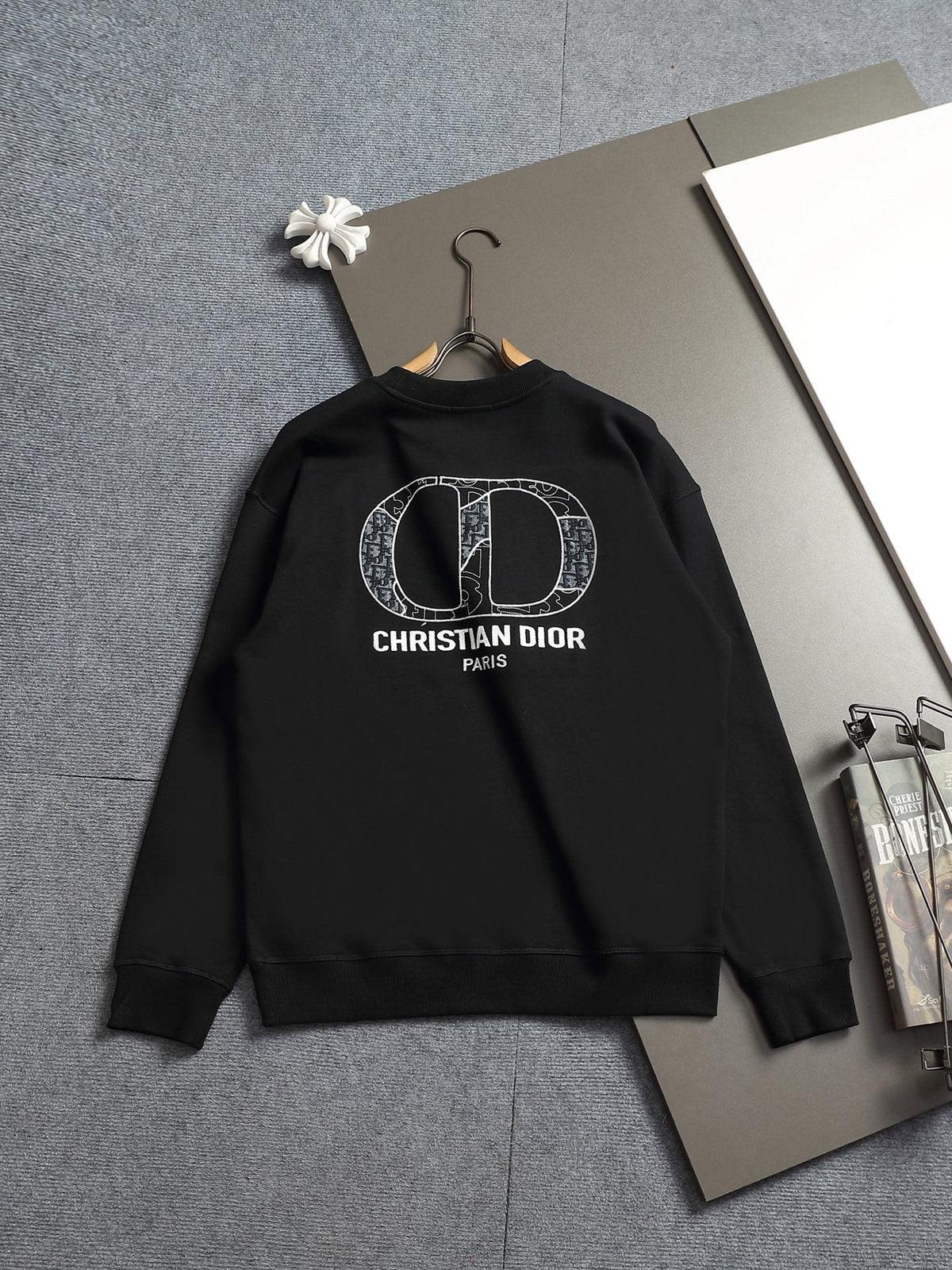 260813 New high-quality classic logo pure cotton round-neck hoodie