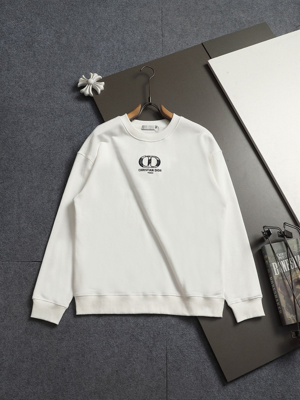 260813 New high-quality classic logo pure cotton round-neck hoodie