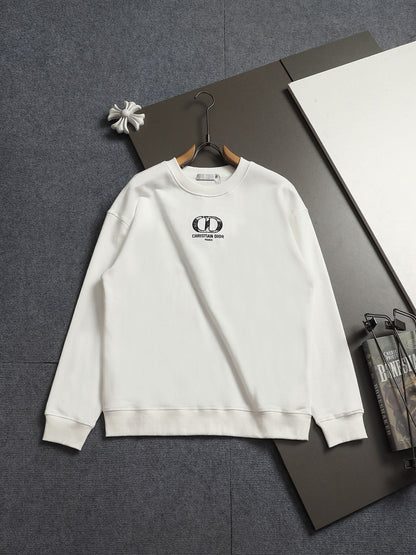 260813 New high-quality classic logo pure cotton round-neck hoodie