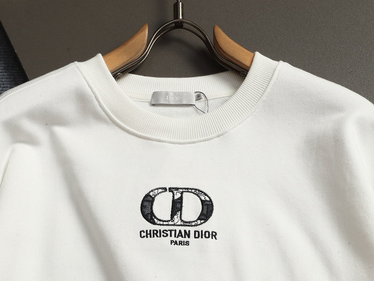 260813 New high-quality classic logo pure cotton round-neck hoodie
