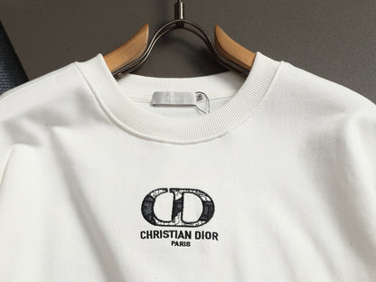 260813 New high-quality classic logo pure cotton round-neck hoodie