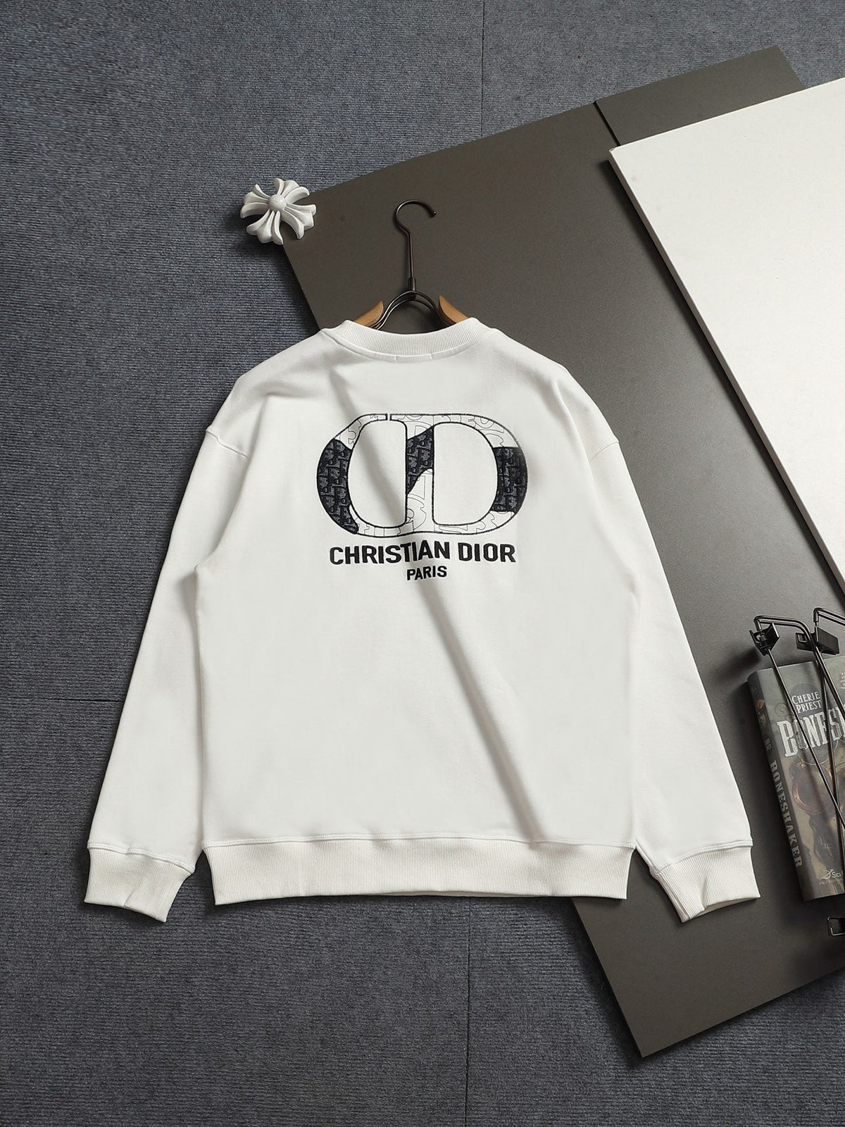 260813 New high-quality classic logo pure cotton round-neck hoodie