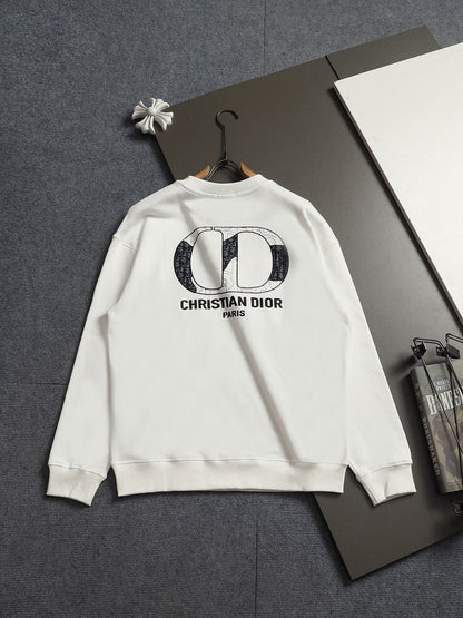 260813 New high-quality classic logo pure cotton round-neck hoodie
