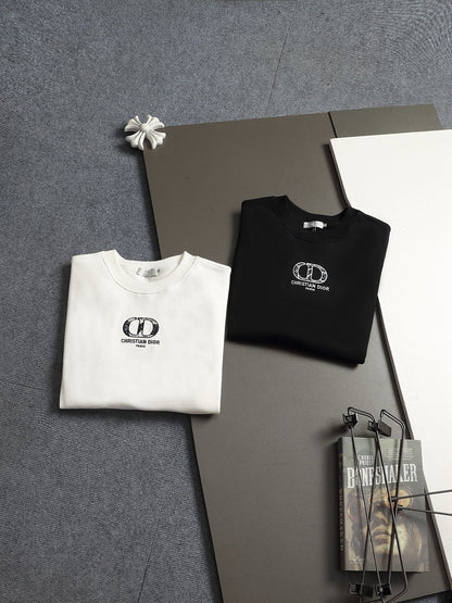 260813 New high-quality classic logo pure cotton round-neck hoodie