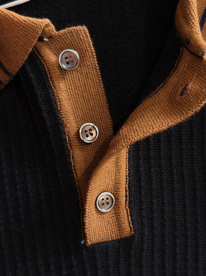 260820 New high-quality combed cotton yarn knitted polo shirt