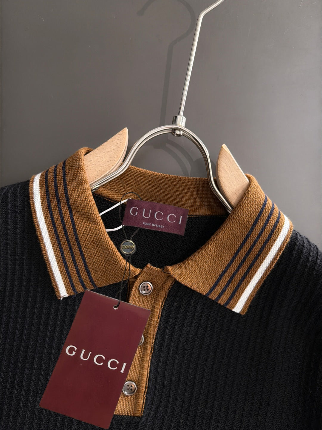 260820 New high-quality combed cotton yarn knitted polo shirt