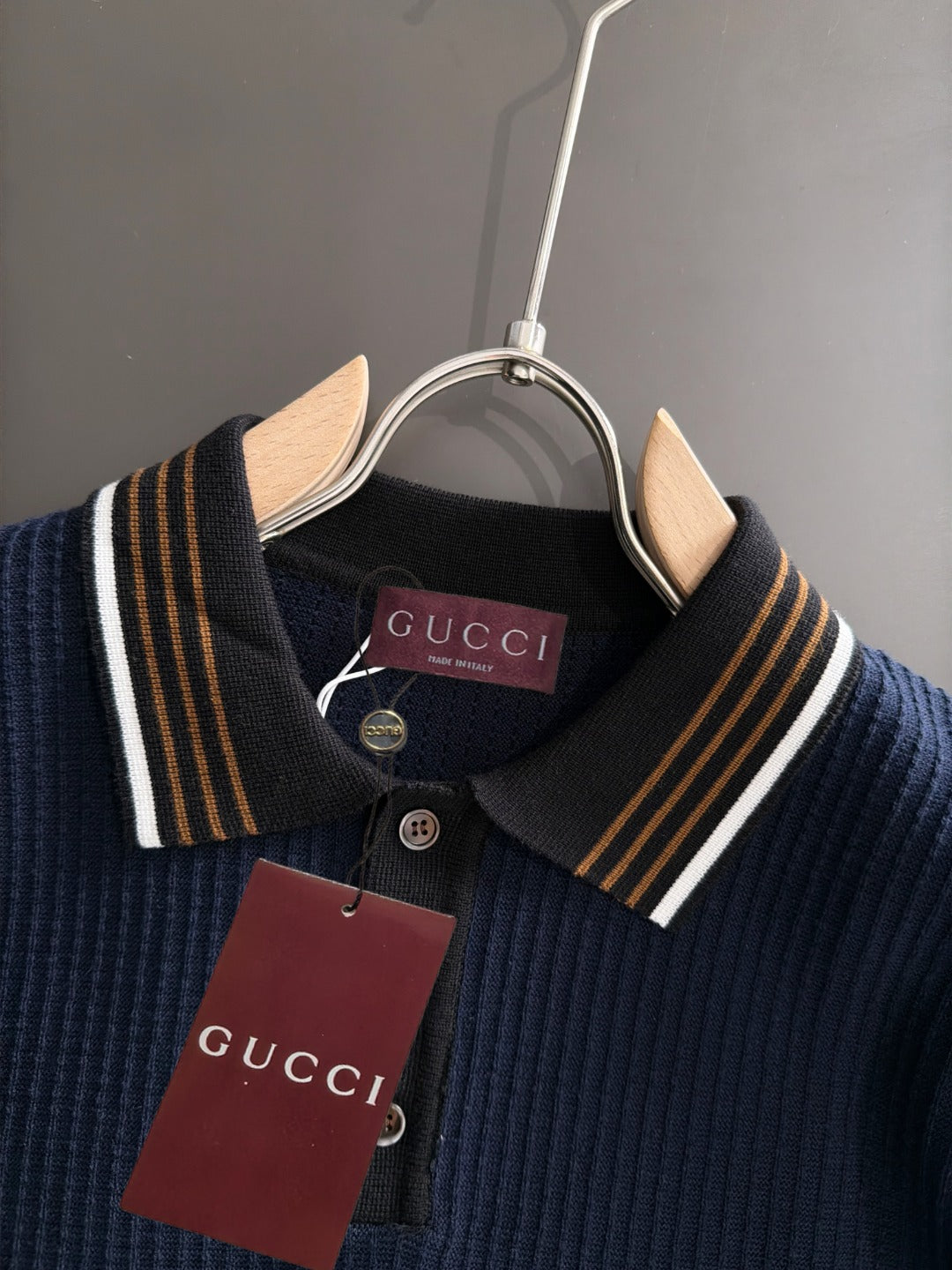 260820 New high-quality combed cotton yarn knitted polo shirt