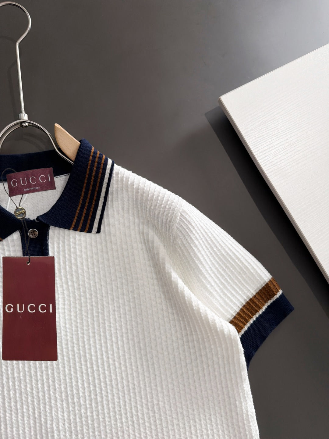 260820 New high-quality combed cotton yarn knitted polo shirt