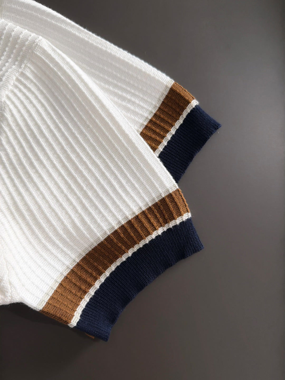 260820 New high-quality combed cotton yarn knitted polo shirt