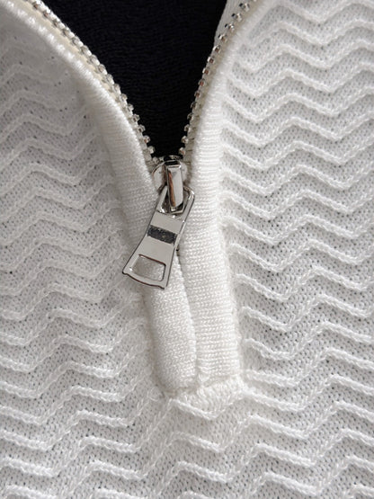 260820 New high-quality combed cotton yarn knitted polo shirt
