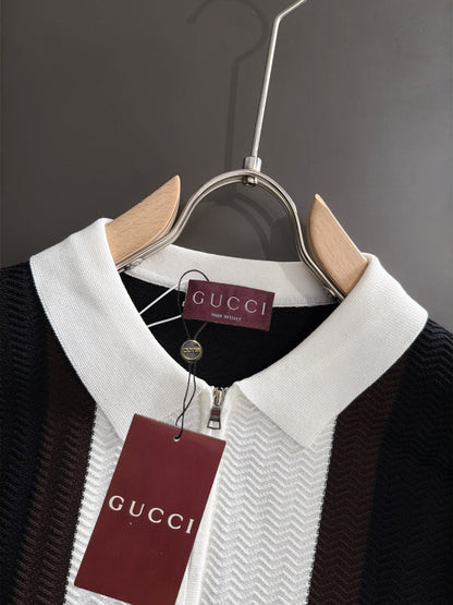 260820 New high-quality combed cotton yarn knitted polo shirt