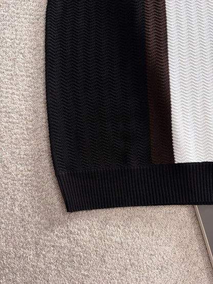 260820 New high-quality combed cotton yarn knitted polo shirt