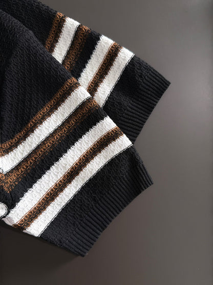 260820 New high-quality combed cotton yarn knitted polo shirt
