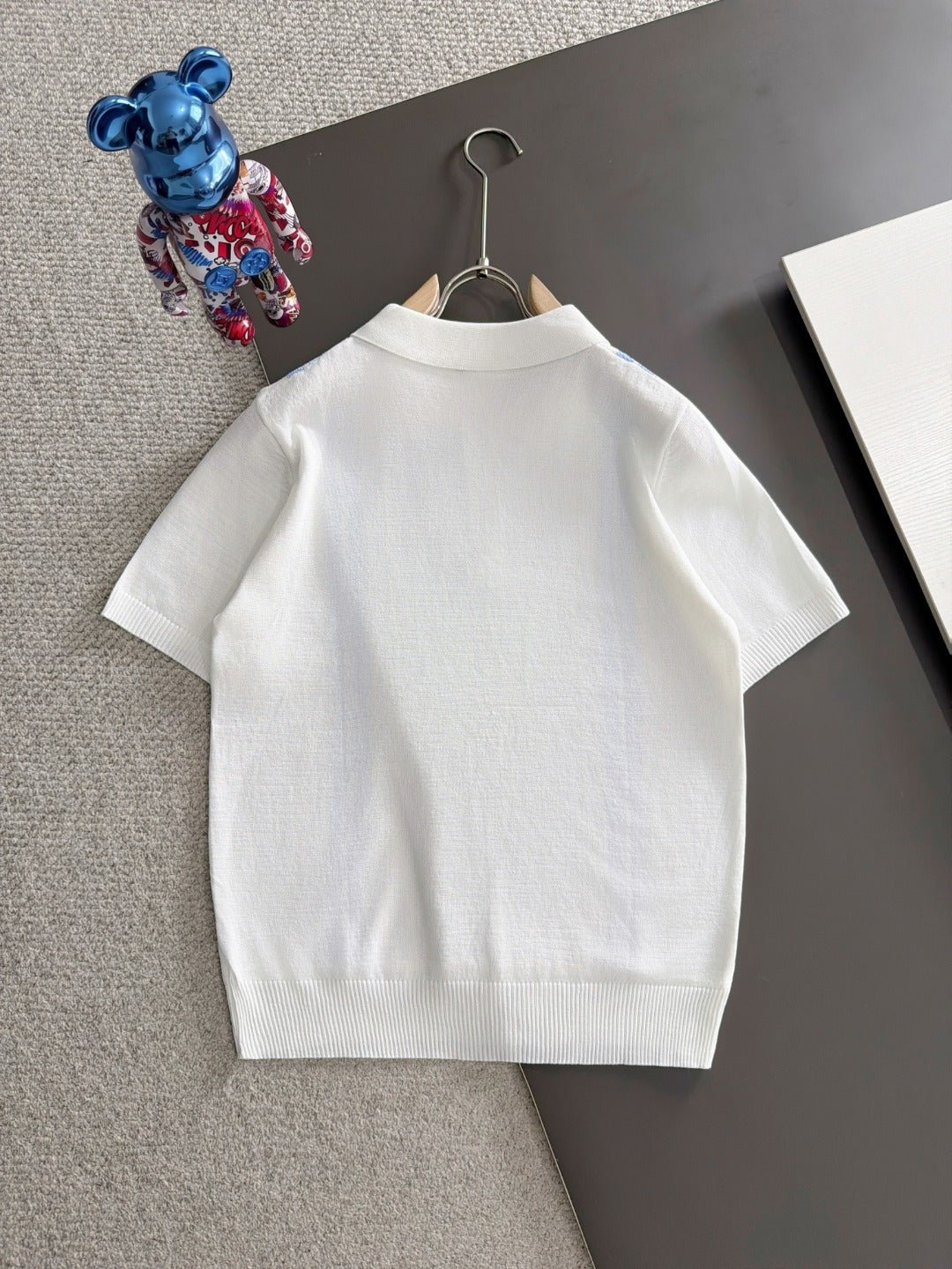 260820 New high-quality combed cotton yarn knitted polo shirt