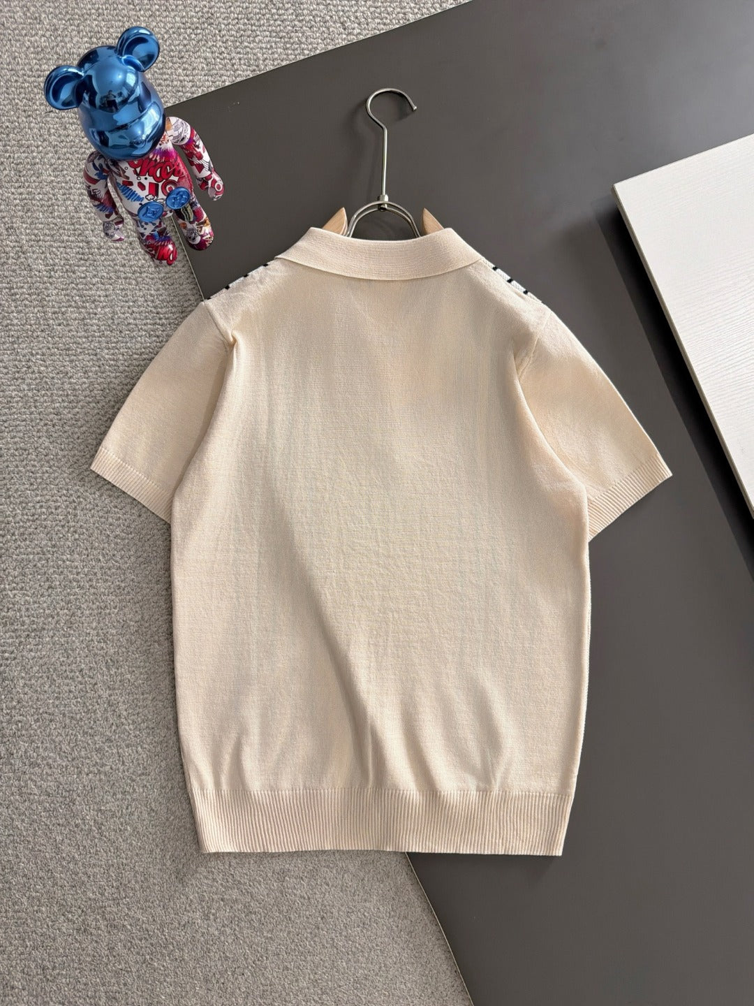 260820 New high-quality combed cotton yarn knitted polo shirt