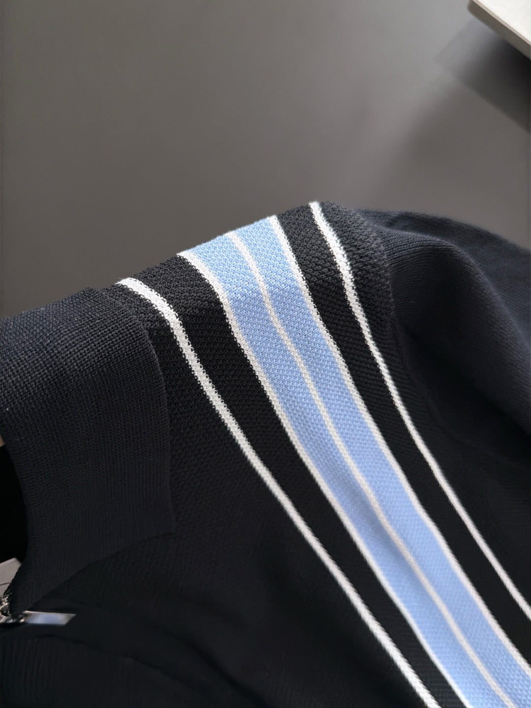 260820 New high-quality combed cotton yarn knitted polo shirt
