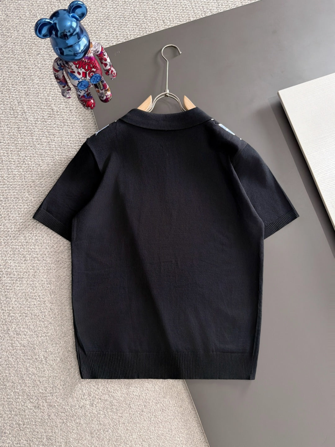 260820 New high-quality combed cotton yarn knitted polo shirt