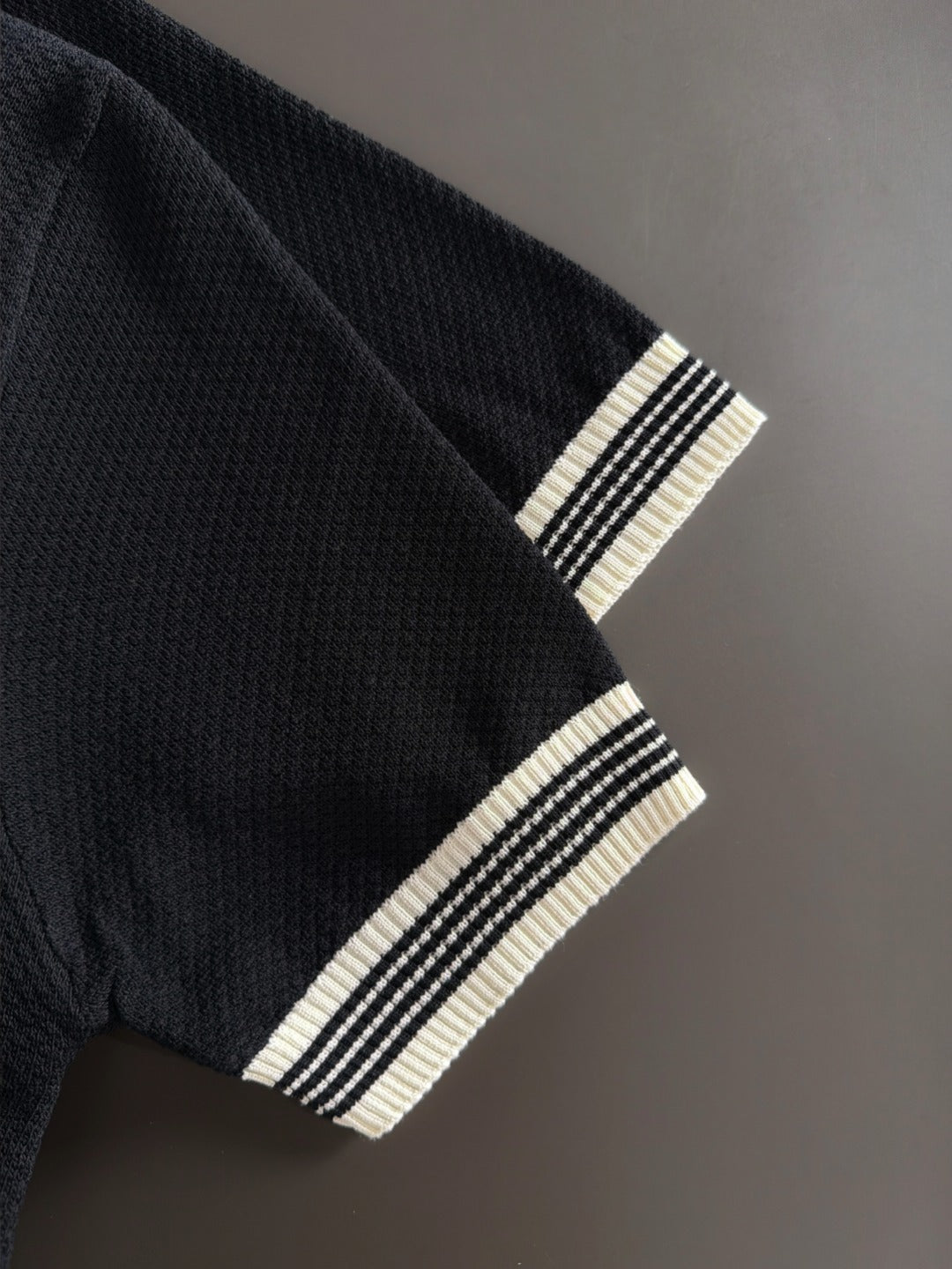 260820 New high-quality combed cotton yarn knitted polo shirt