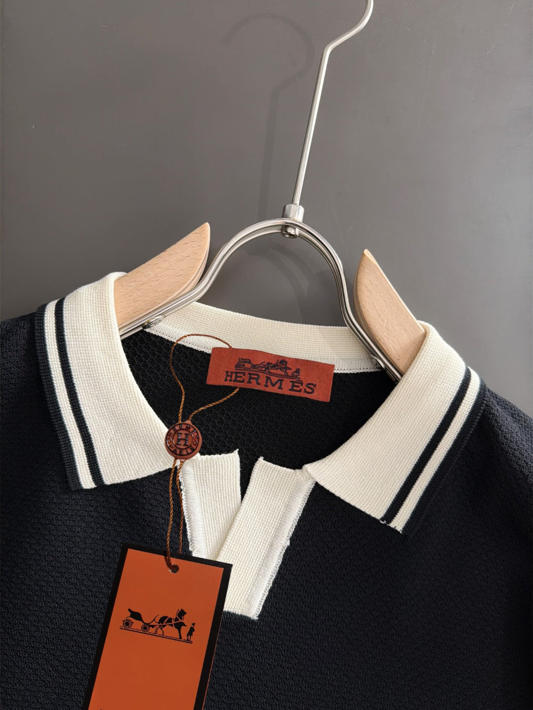 260820 New high-quality combed cotton yarn knitted polo shirt