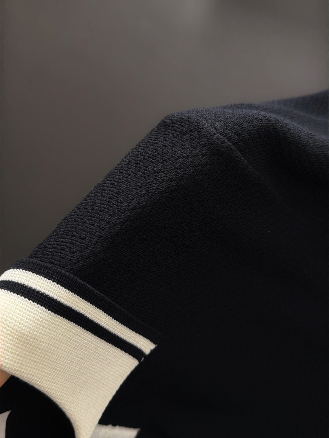 260820 New high-quality combed cotton yarn knitted polo shirt