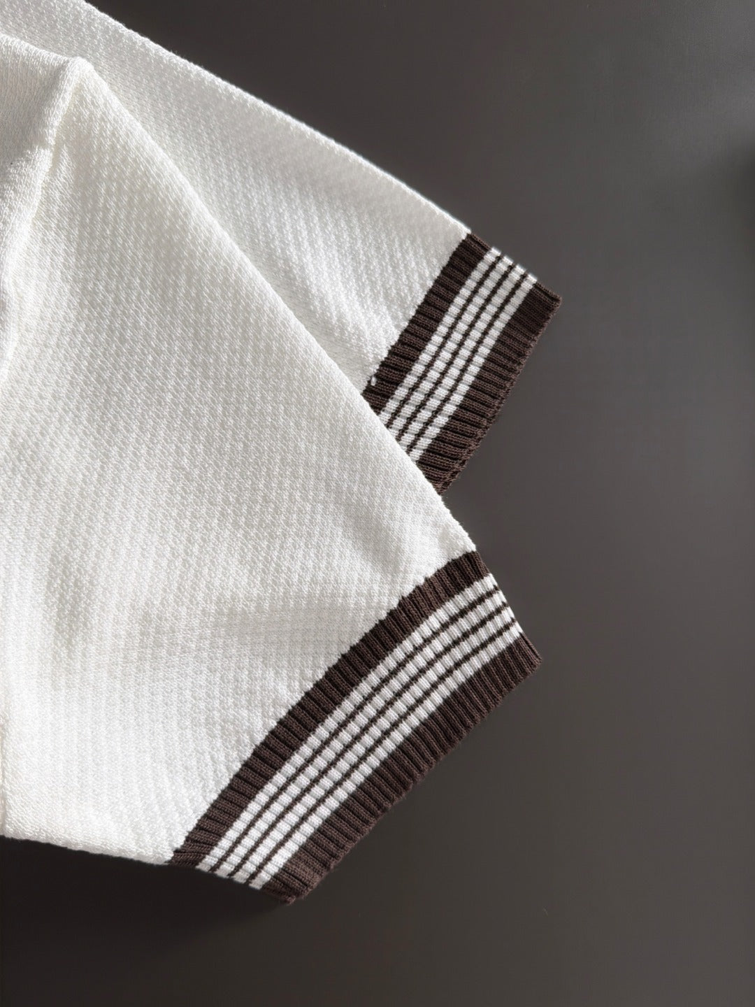 260820 New high-quality combed cotton yarn knitted polo shirt
