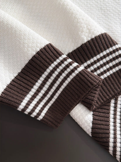 260820 New high-quality combed cotton yarn knitted polo shirt