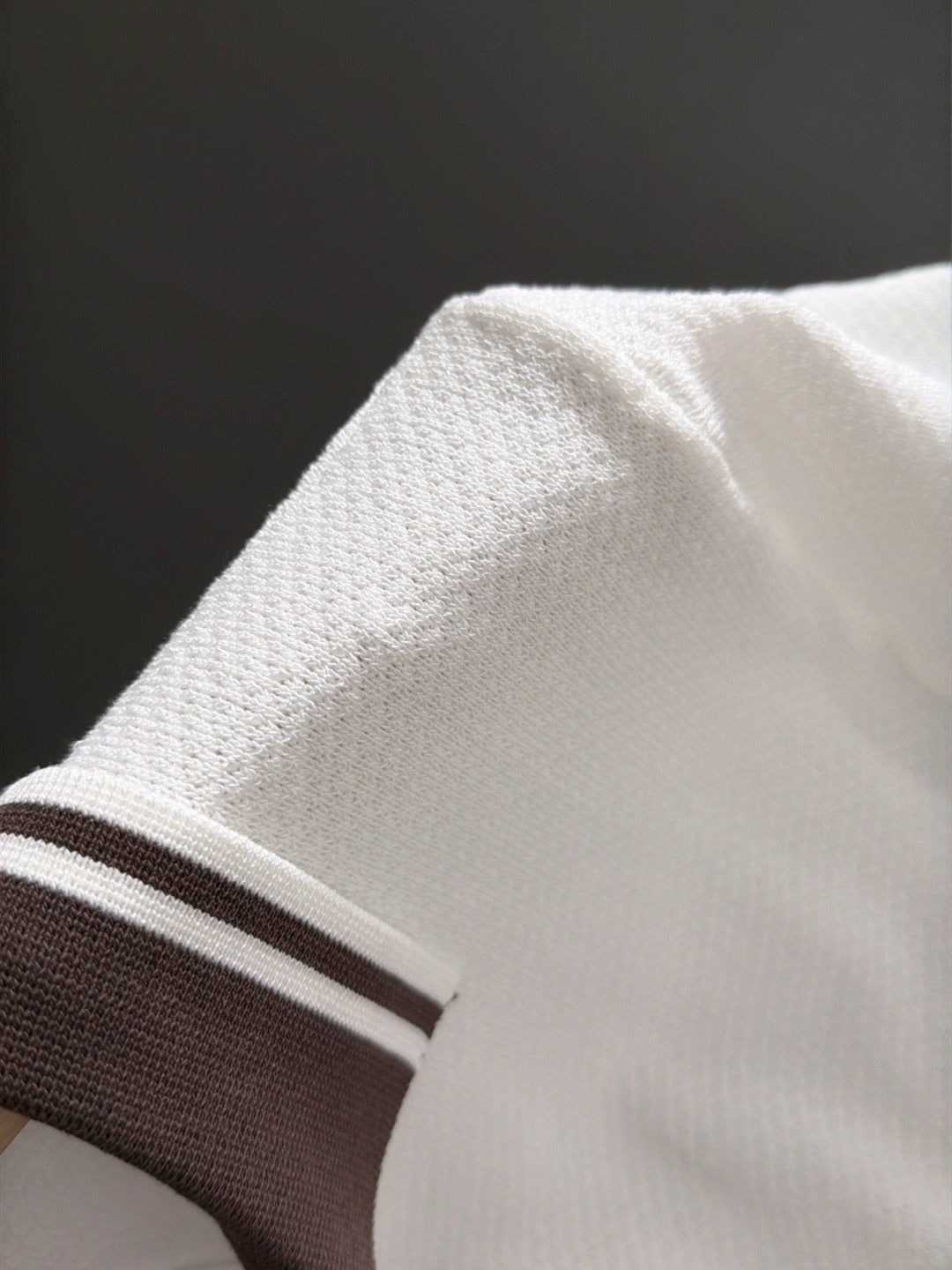 260820 New high-quality combed cotton yarn knitted polo shirt