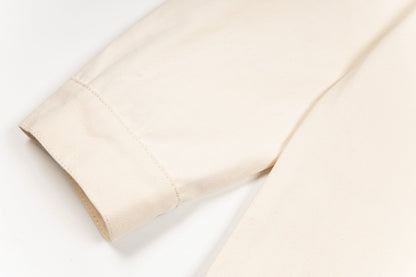 260820 New high-quality beige warm-toned embroidered denim jacket