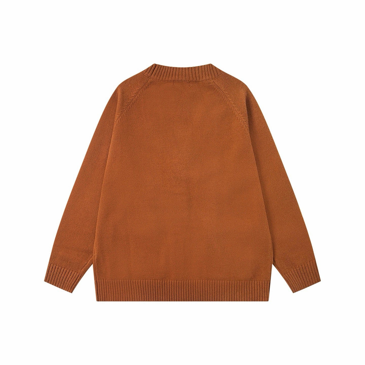 260820 New high-quality brown retro logo knitted cardigan