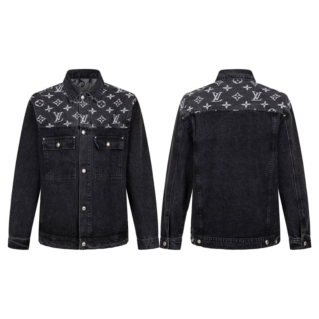 260820 New high-quality embroidered washed-hole denim jacket