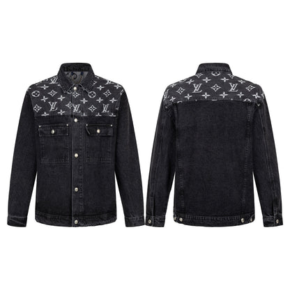 260820 New high-quality embroidered washed-hole denim jacket