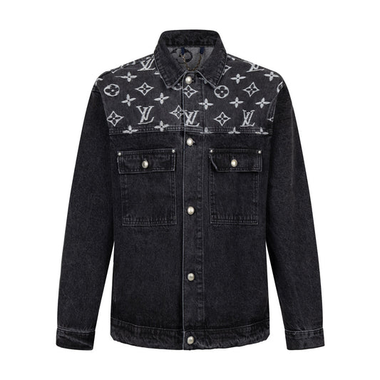 260820 New high-quality embroidered washed-hole denim jacket