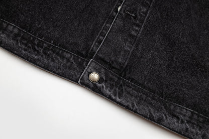 260820 New high-quality embroidered washed-hole denim jacket
