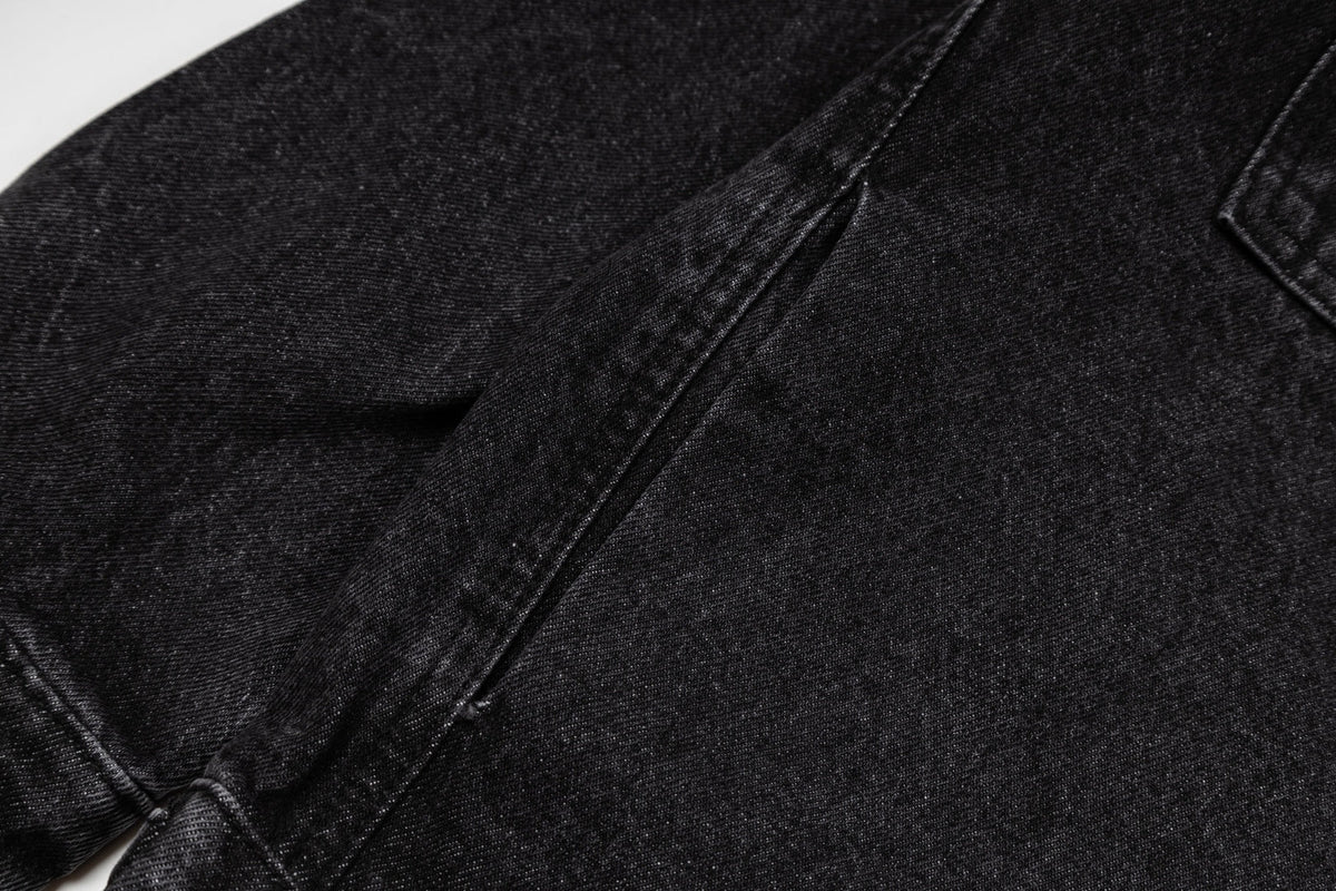 260820 New high-quality embroidered washed-hole denim jacket
