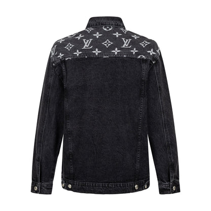 260820 New high-quality embroidered washed-hole denim jacket