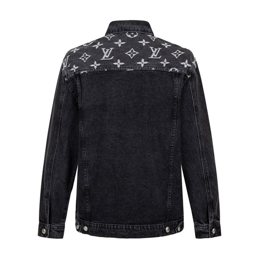 260820 New high-quality embroidered washed-hole denim jacket