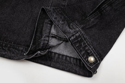 260820 New high-quality embroidered washed-hole denim jacket