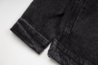 260820 New high-quality embroidered washed-hole denim jacket