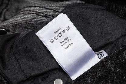 260820 New high-quality embroidered washed-hole denim pants