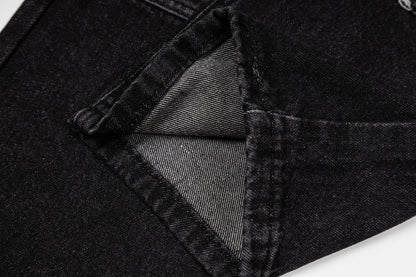 260820 New high-quality embroidered washed-hole denim pants